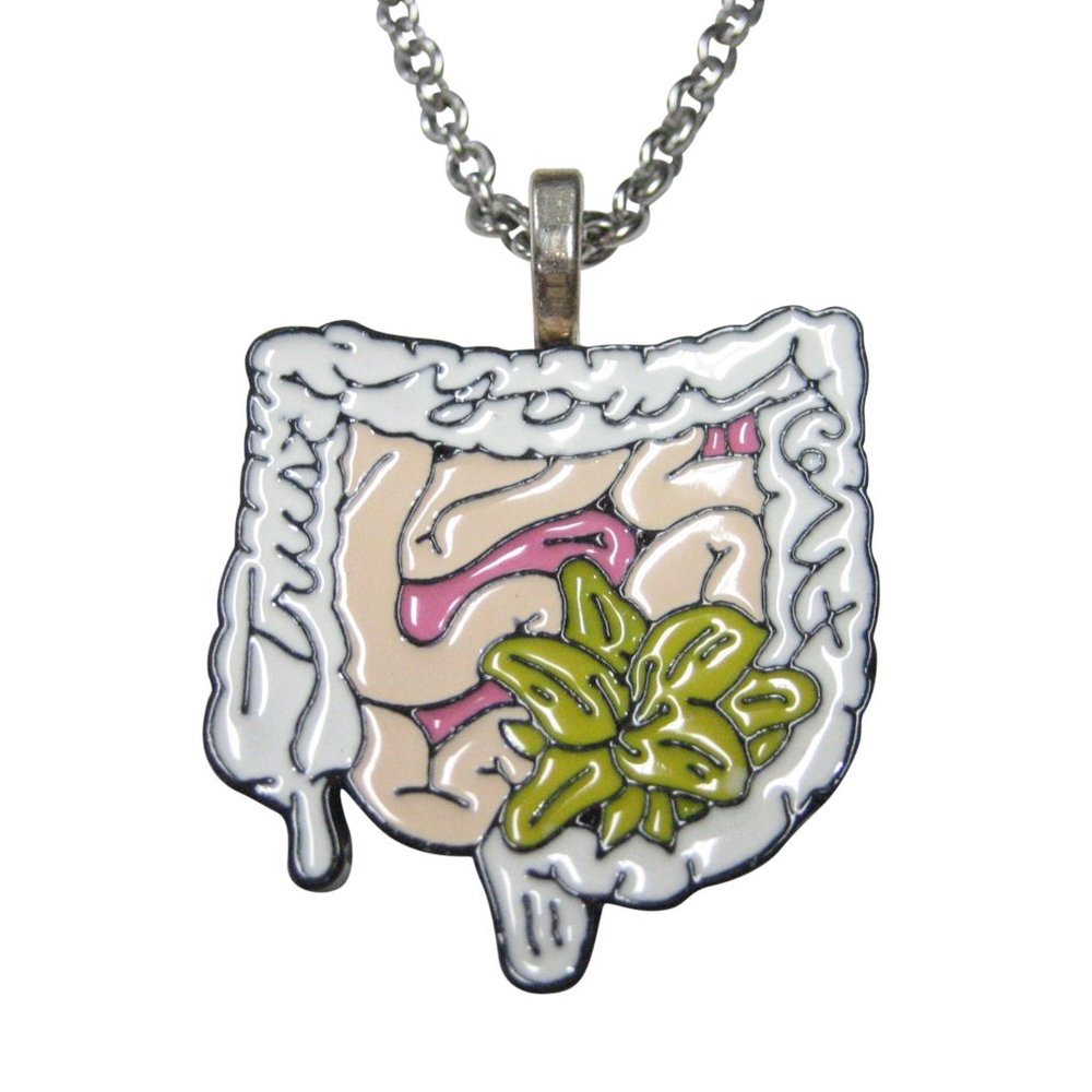 Large Trust Your Gut Pendant Necklace